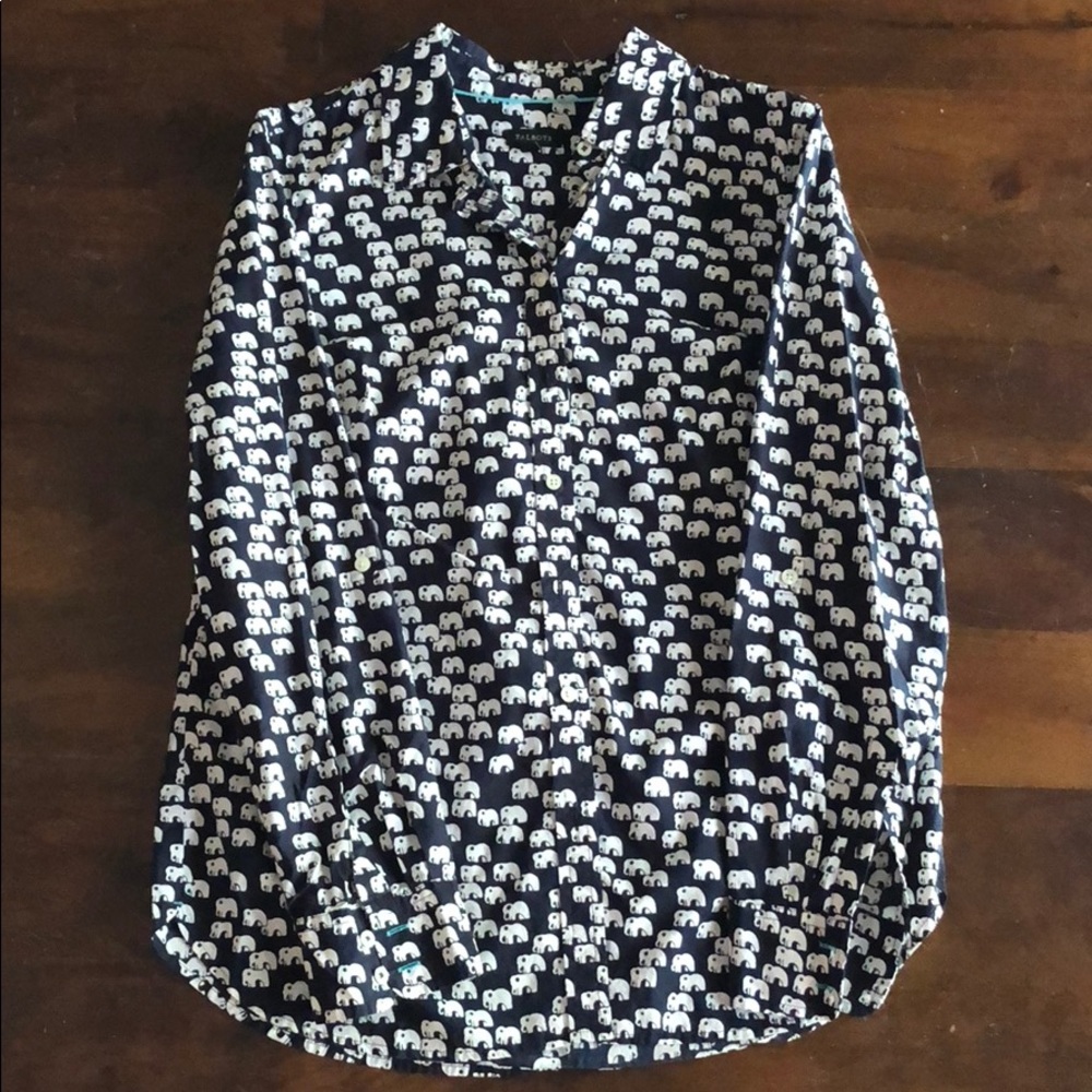 WORN ONCE Elephant blouse